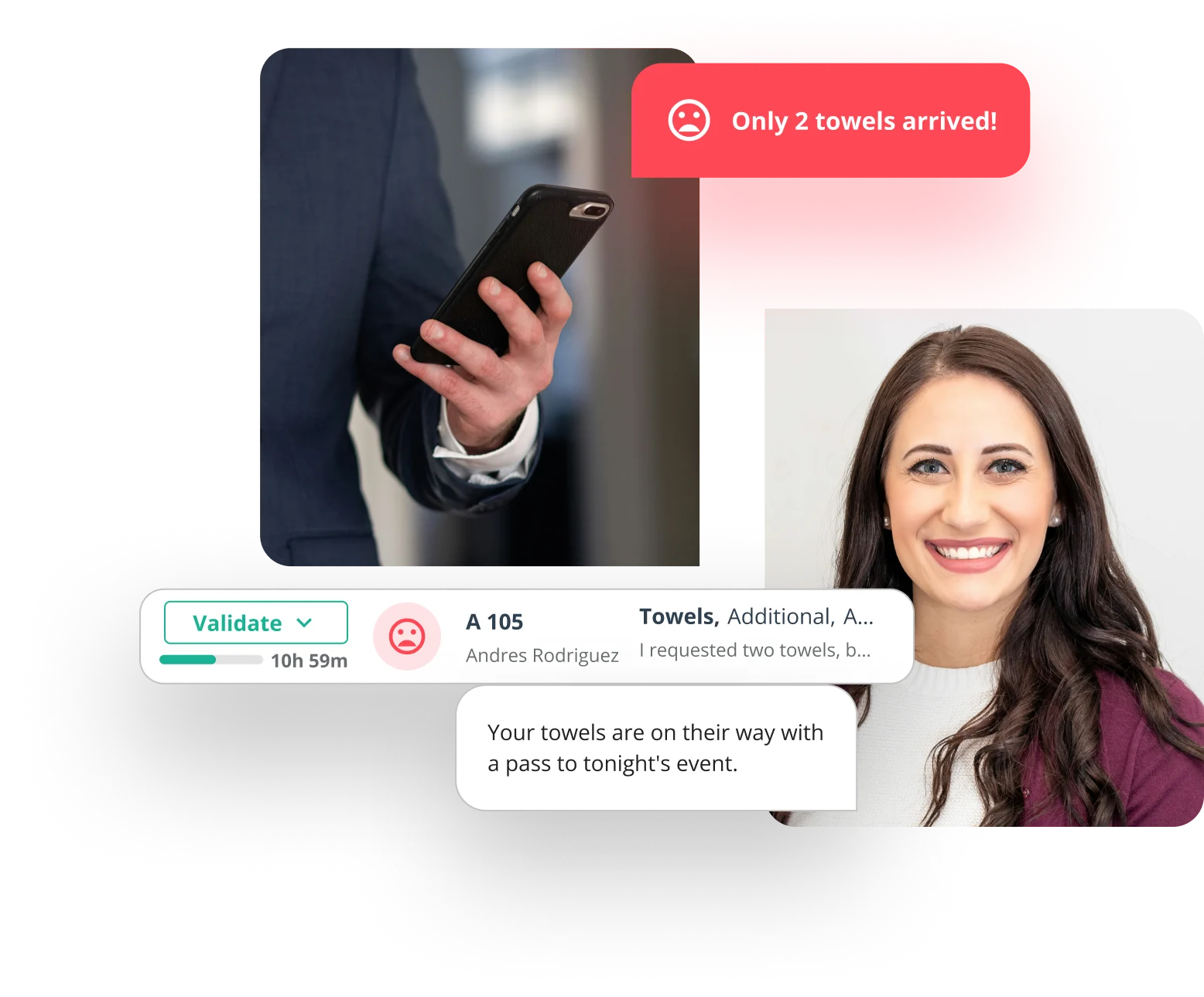 Visualize guest satisfaction in real time