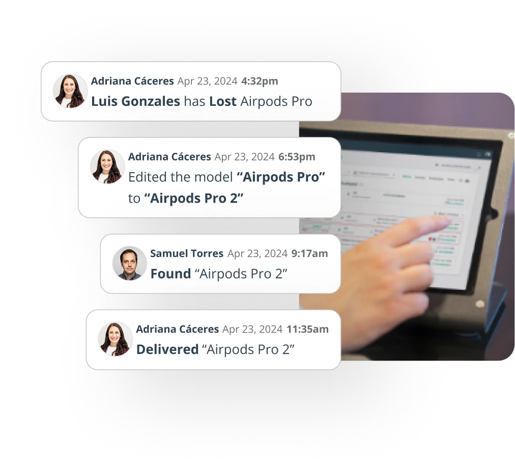 Traceable process from start to finish