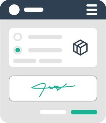 Record package delivery with signature and owner data as confirmation - Paso 2