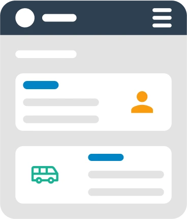 Ingrese la información de sus conductores y vehículos - Paso 2