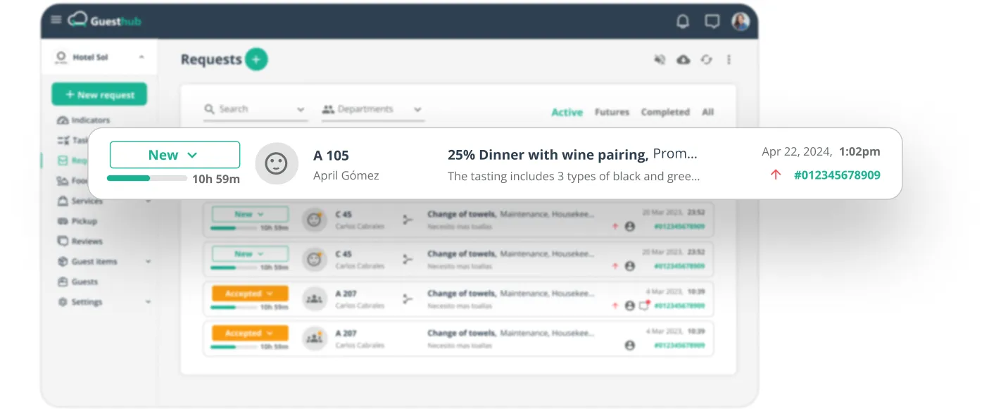 From promotion to request in one click
