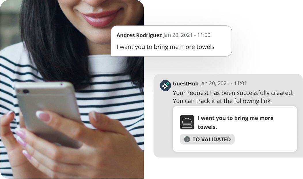 Information and requests with AI